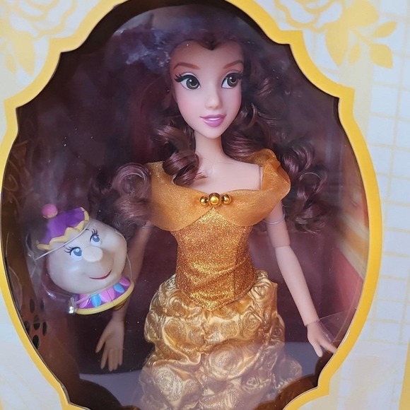 NIB Vtg 1991 Disney Beauty & the Beast Belle Doll Collectible Spinning Dress1722 - Picture 3 of 16